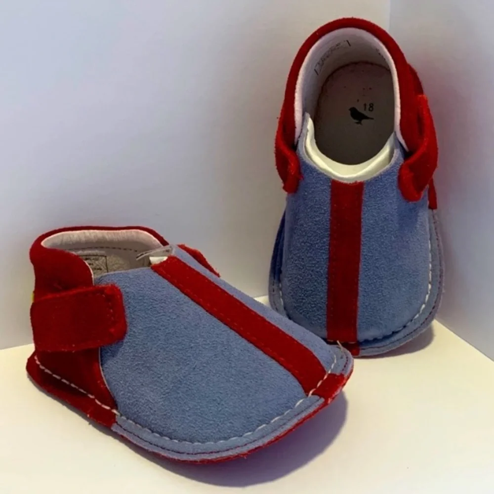 PIPIT $55 Suede Leather Designer Shoes Infant Crib Walking Balance Toddler Shoe